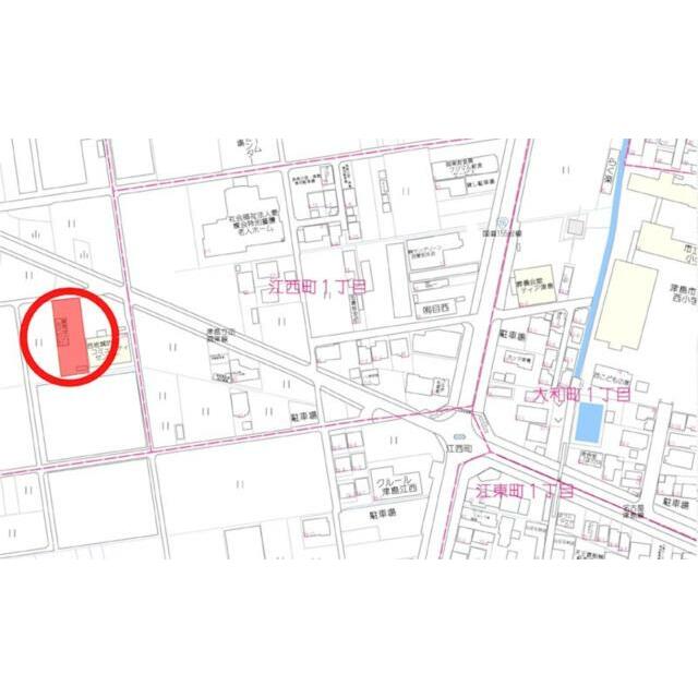 津島市　西地域防災コミュニティセンター横の立地です。