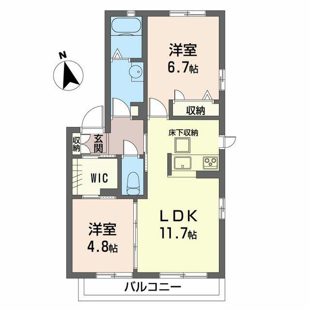 マレージュ ００１０２ 2LDKの画像