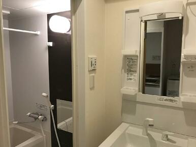 洗面所のスペースが脱衣所にもなってます