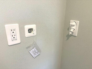 将来的に乾太くん取付可能なガスコンセント＆洗濯機用水栓