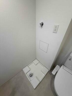 洗濯機置場には防水パンを設置！水漏れも安心です◎