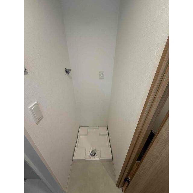 洗濯機置場には防水パンを設置！水漏れも安心です◎