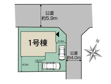 船橋市松が丘2丁目1棟 区画図