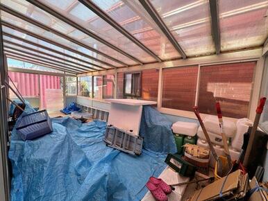 現在は荷物置き場として活用中。