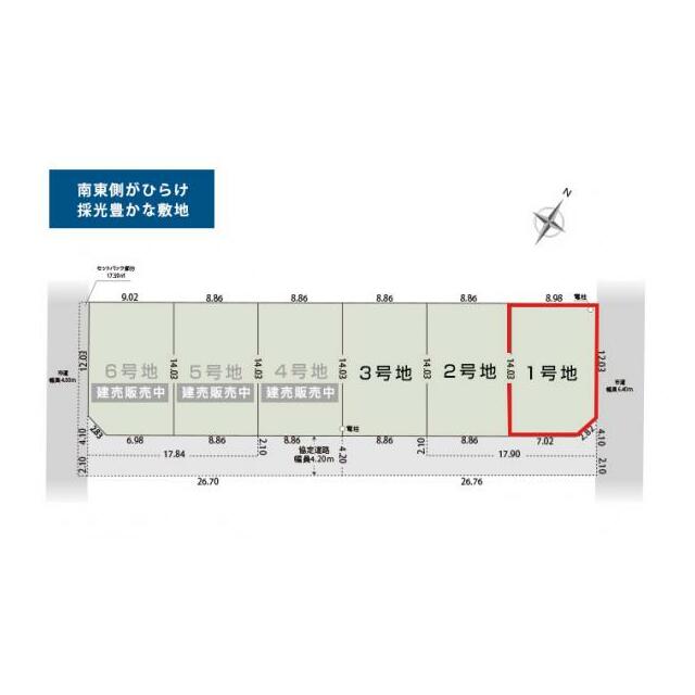 1号地　配置図