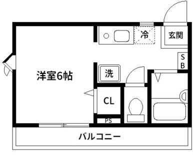 使いやすいシンプルな間取りに広々としたバルコニー！