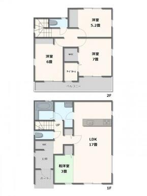 2号棟　4LDK+サービスルーム+WIC+SC+リネン庫