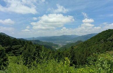 東温市が一望できます