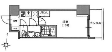 Ｇ４ｔｙｐｅ（２３．３４㎡）２１４号室～１５１４号室