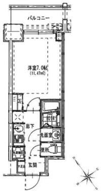 Ｈｔｙｐｅ（２３．３１㎡）２０３号室～１１０３号室