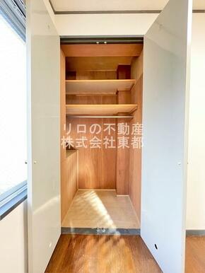 棚付なので収納道具なしでも◎