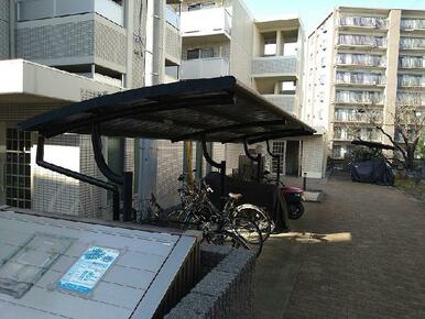 駐輪場　原付＆自転車のみ駐輪可能