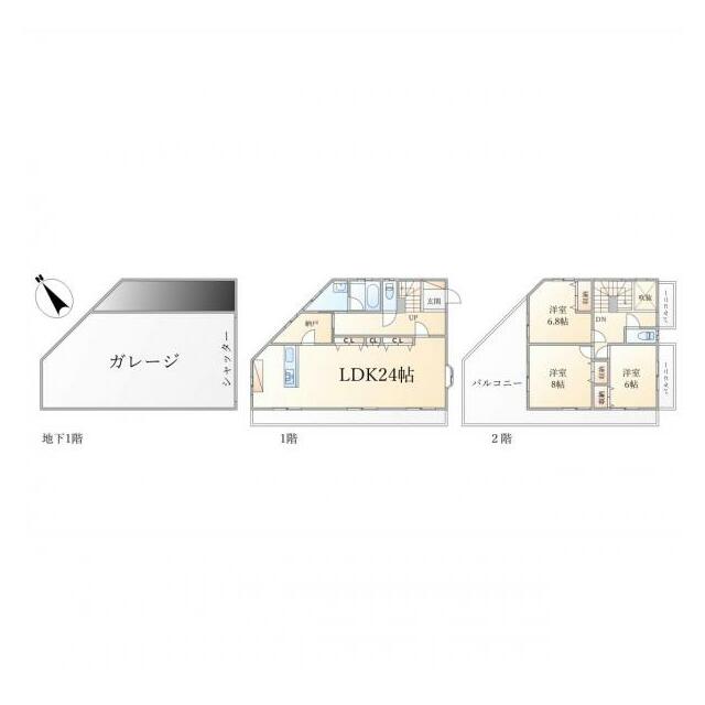 間取図です。図面と異なる場合は現況を優先させていただきます。