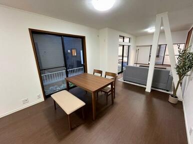 「LDK」ニトリ家具設置済みです。家具付きでのお引渡しとなります