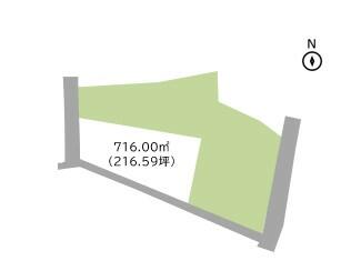 土地面積：７１６．００平米（２１６．５９坪）