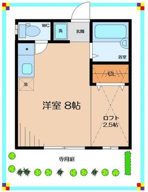 ロフト付きなので自由度の高いレイアウトが楽しめます