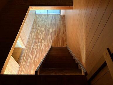 上下階をゆるやかにつなぐ、見通しの良い空間