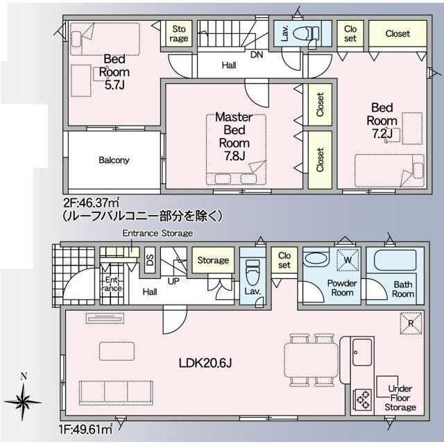 4号棟の間取り図です。