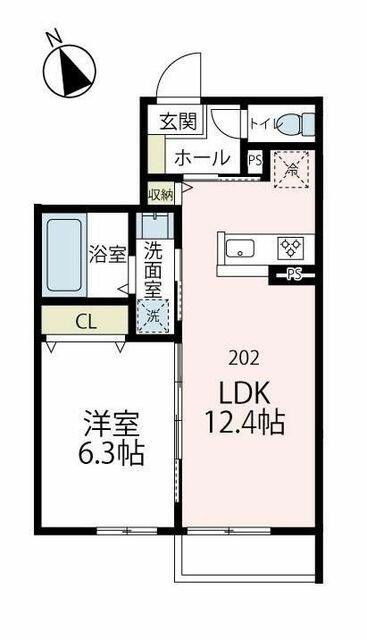 クレール ２０２ 1LDK
