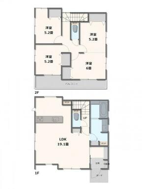 1号棟・3～4LDK+WIC