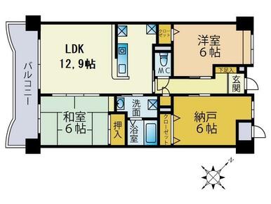 色々なライフスタイルに対応可能な７０㎡越の３ＬＤＫ