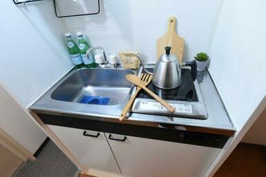 1口IHコンロ※家具・小物はイメージです