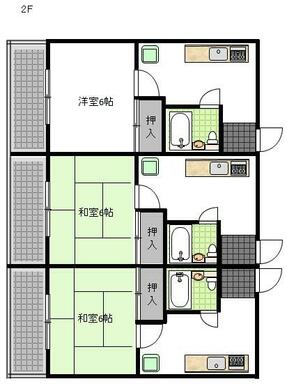 ２Ｆ　略図ですので正確ではありません。現況と相違がある場合現況優先です。