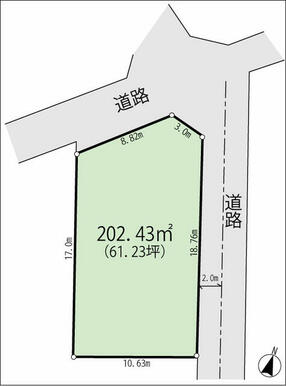 有効宅地面積（２０２．４０㎡）