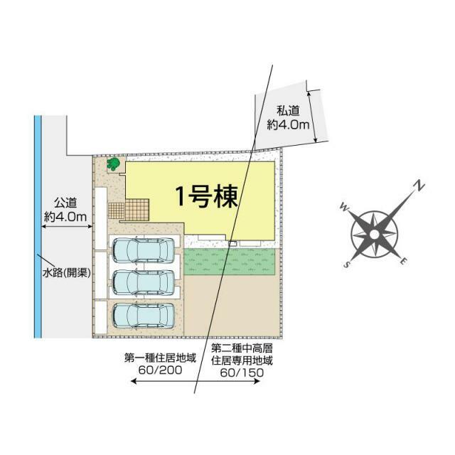 富士市宮島1棟 区画図