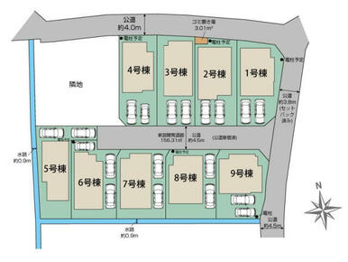 相模原市南区新戸9区画 区画図
