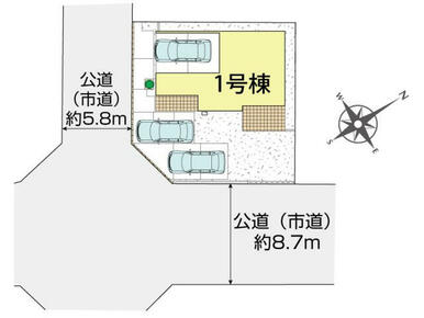 うるま市石川赤崎2丁目1棟 区画図