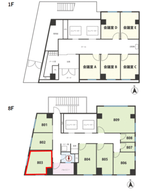 ８階フロア図面