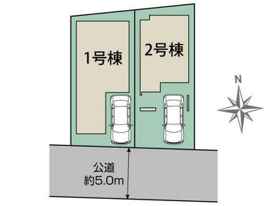 福岡市東区奈多1丁目2棟 区画図