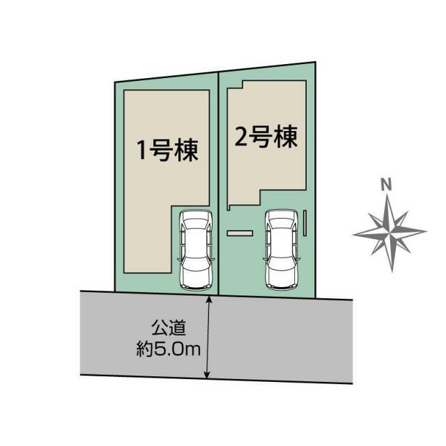 福岡市東区奈多1丁目2棟 区画図