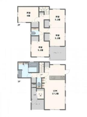 2号棟・3～4LDK+WIC
