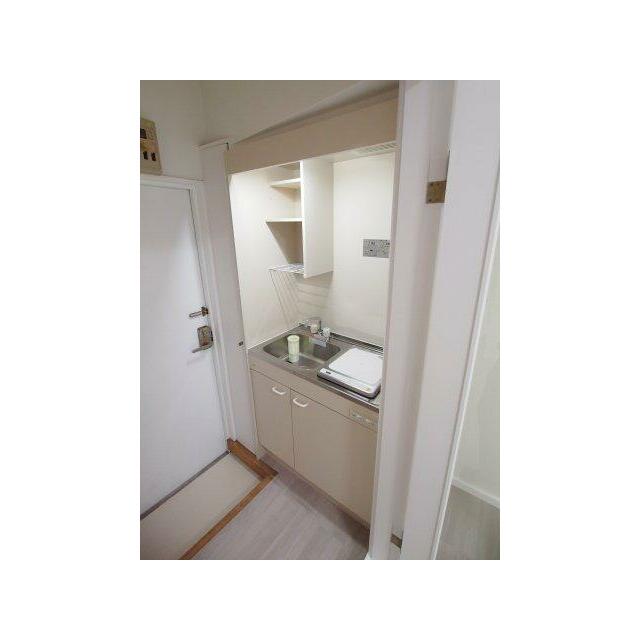 1口IHコンロ付きキッチン。