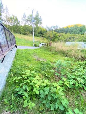 前面道路側には南沢スワン公園があり、野球場を眺めながらのんびり散策