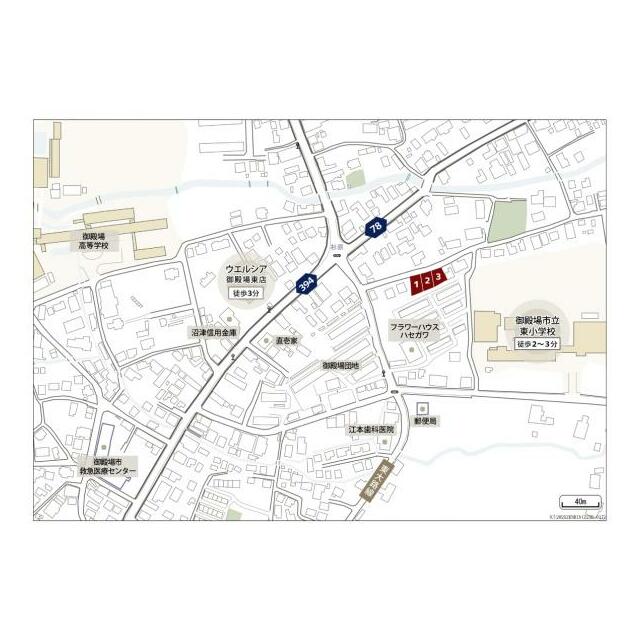 現地周辺案内図