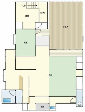 生活動線がスムーズな平屋建て。107.50㎡の広さがあります