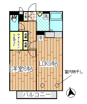 収納がタップリある４０．０７㎡の１ＬＤＫです。追い焚きや温水洗浄便座など、設備充実です♪