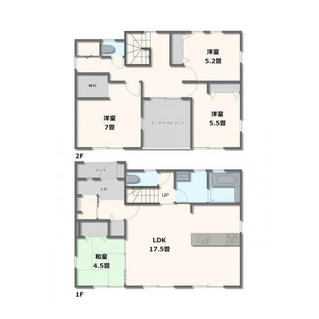 1号棟・4LDK+WIC+ストレージルーム