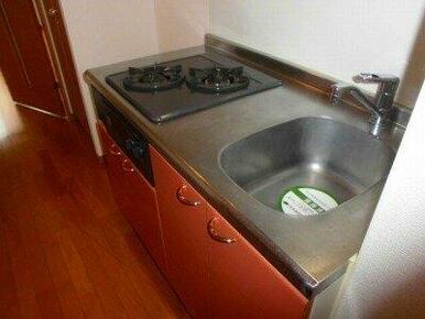 システムキッチン（2口ガスコンロ）