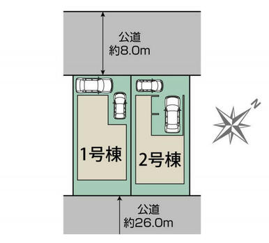 札幌市厚別区厚別北2条2丁目2棟　区画図