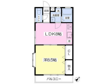 37.19平米　収納豊富１ＬＤＫ！