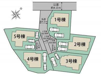 福岡市南区鶴田4丁目5棟 区画図