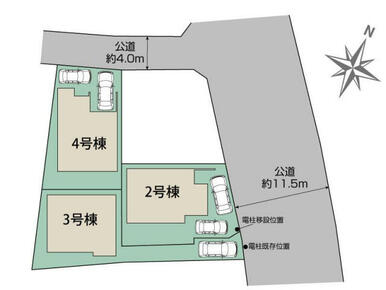 相模原市中央区田名4棟 区画図