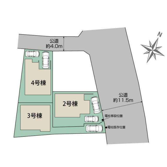 相模原市中央区田名4棟 区画図