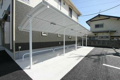 入居者専用自転車置き場です。