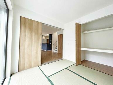 4.5帖の和室。ゆっくりくつろげます。