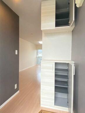 【玄関】上下段のシューズボックス☆